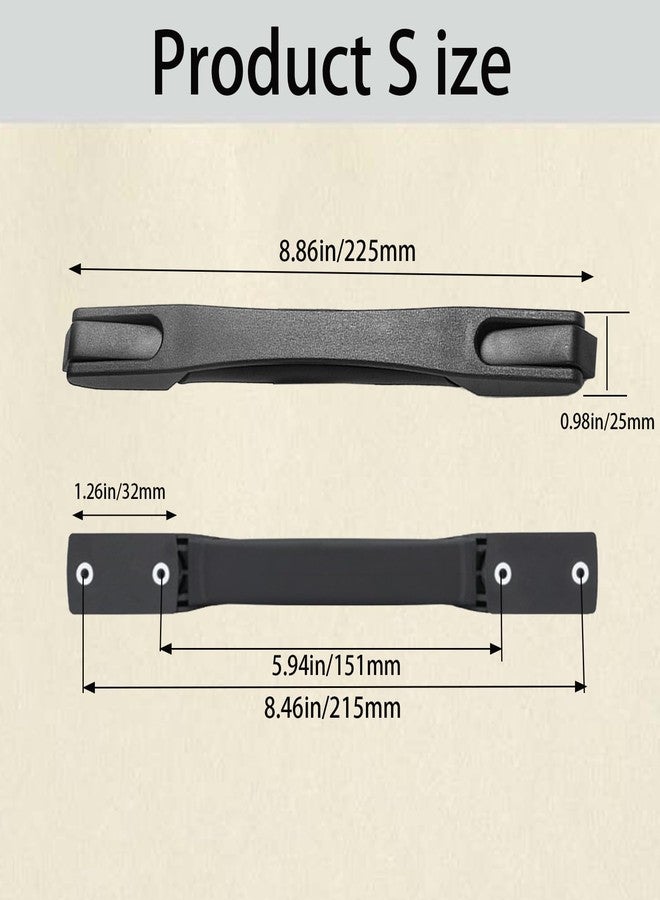 TTFdacai 2PCS Luggage Replacement Handle, Plastic Portable Luggage Suitcase Case Handle, Suitcase Spare Strap Handle Grip, Spare Carrying Grip Replacement Part - Image 2